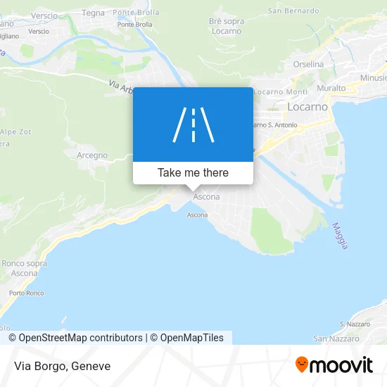 Via Borgo map