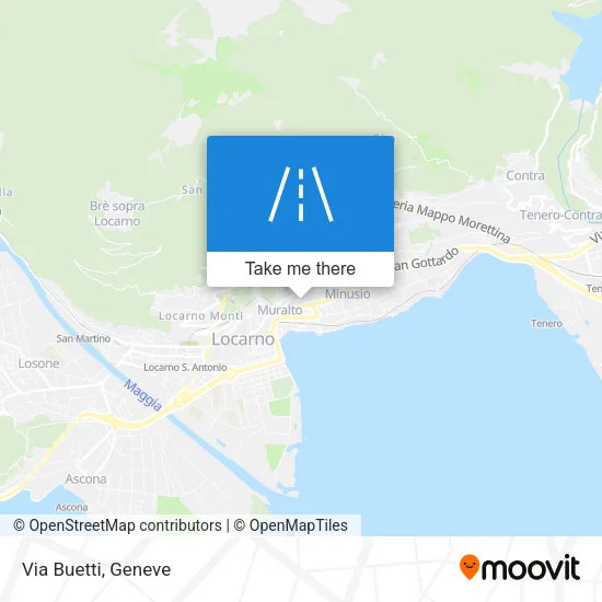 Via Buetti map