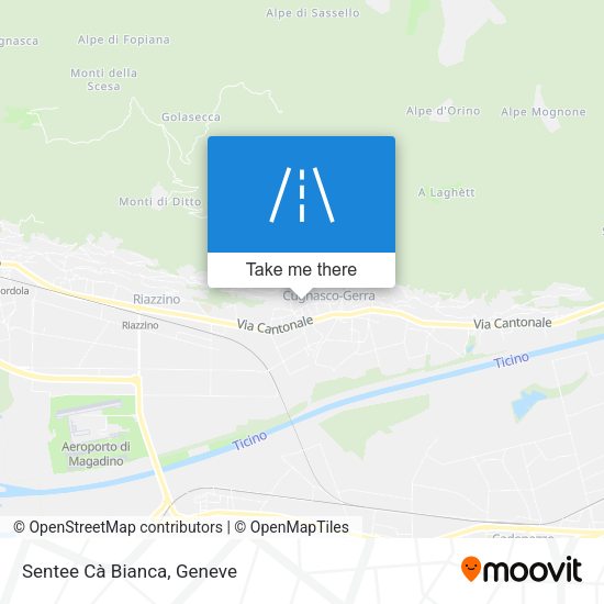 Sentee Cà Bianca map