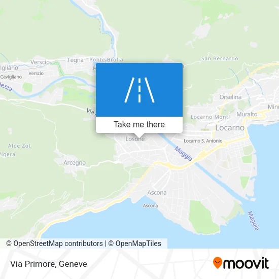 Via Primore map