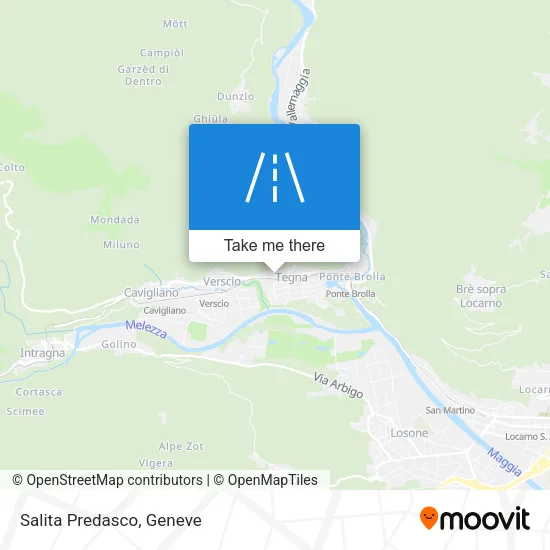 Salita Predasco map