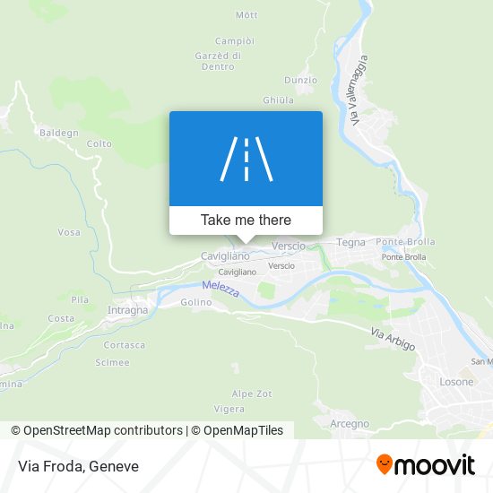 Via Froda map