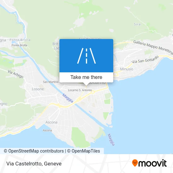 Via Castelrotto map