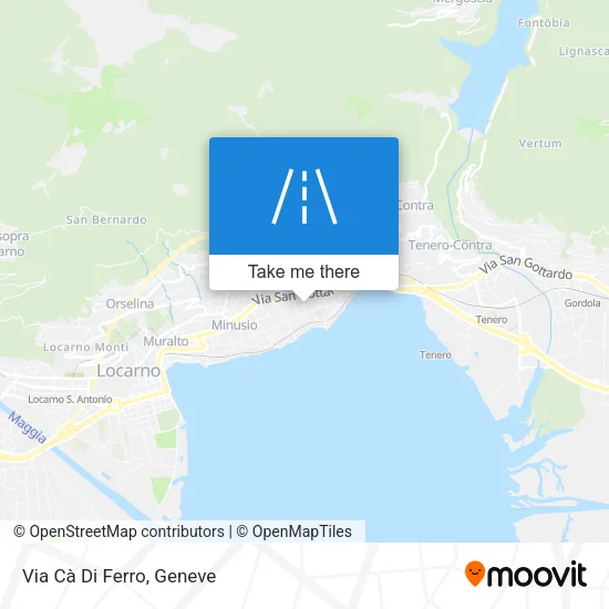 Via Cà Di Ferro map