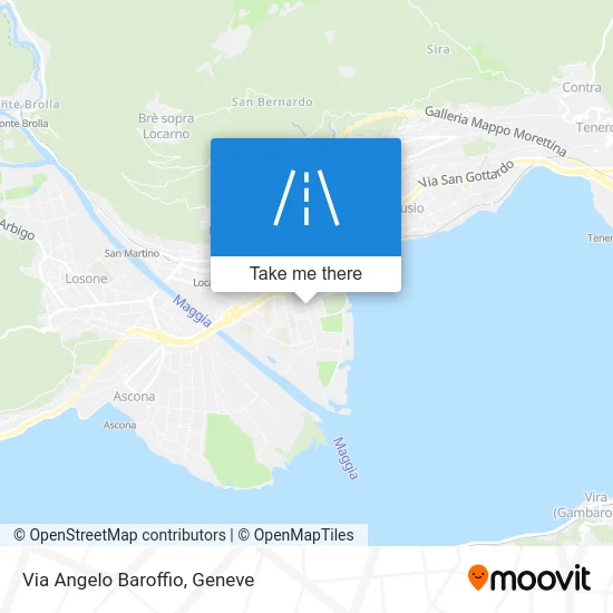 Via Angelo Baroffio map