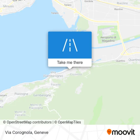 Via Corognola map