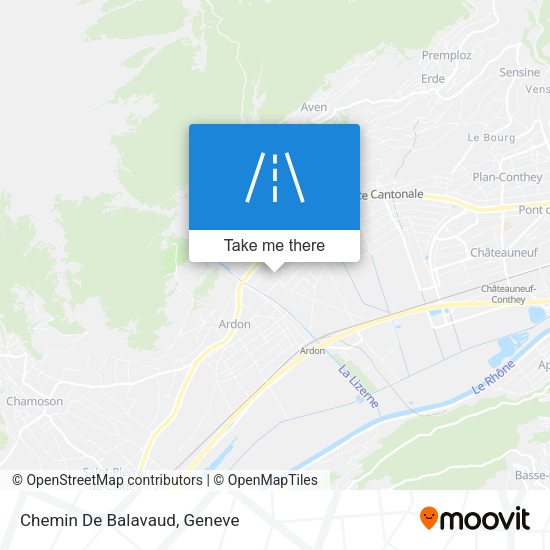 Chemin De Balavaud map