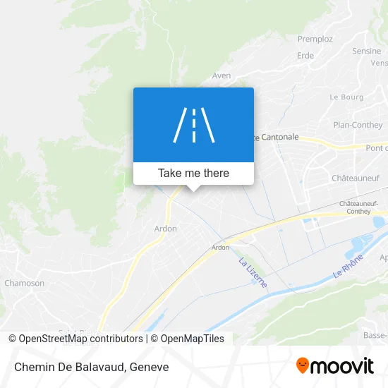 Chemin De Balavaud map