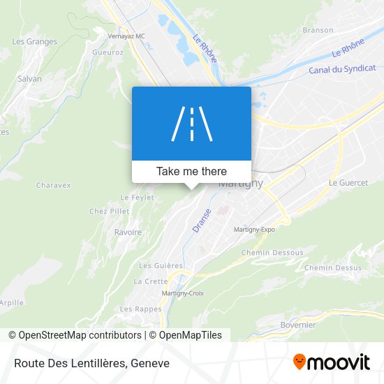 Route Des Lentillères map