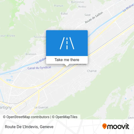 Route De L'Indevis map