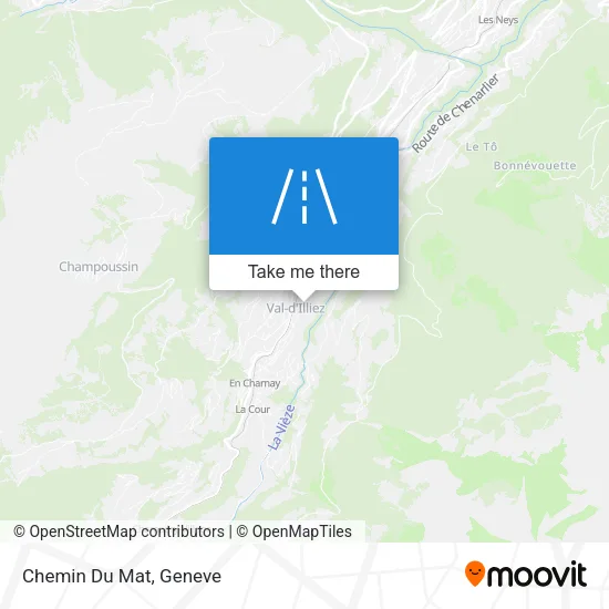 Chemin Du Mat map