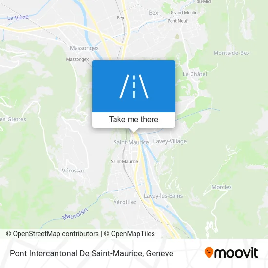 Pont Intercantonal De Saint-Maurice plan