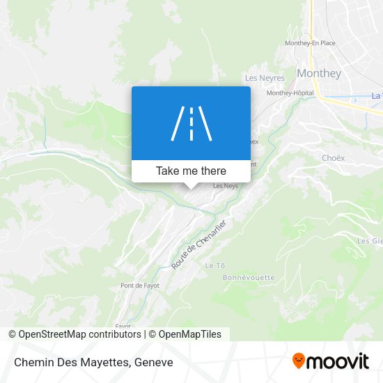 Chemin Des Mayettes map