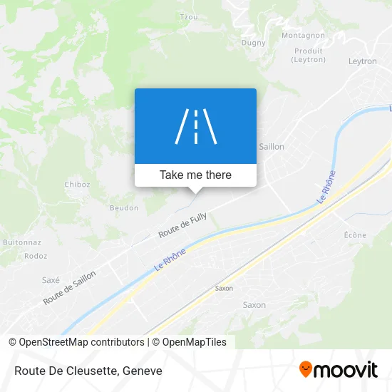 Route De Cleusette plan
