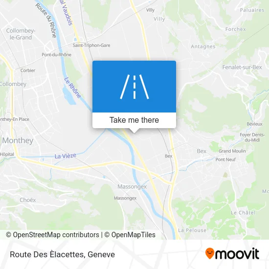 Route Des Èlacettes map
