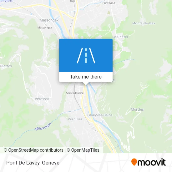 Pont De Lavey map