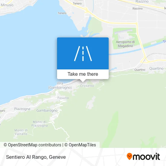 Sentiero Al Rango map