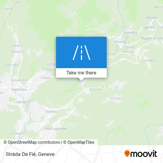 Stráda Da Fié map
