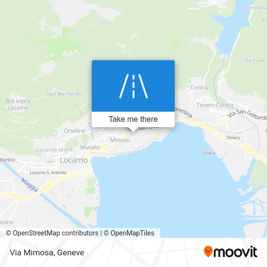 Via Mimosa map