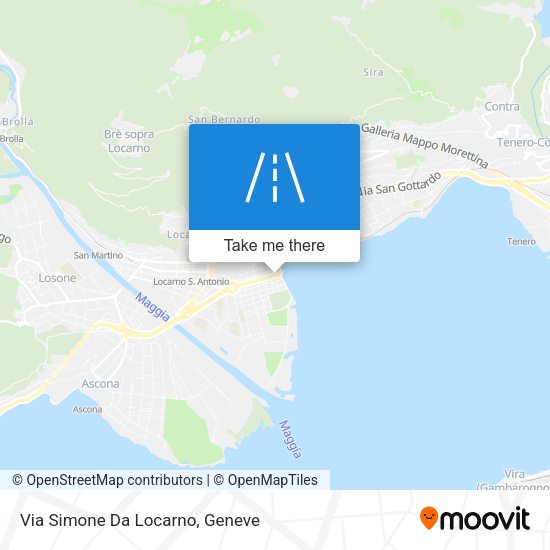 Via Simone Da Locarno map