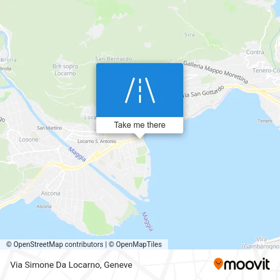 Via Simone Da Locarno map
