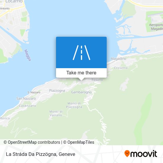 La Stráda Da Pizzögna map