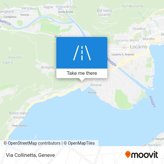 Via Collinetta map