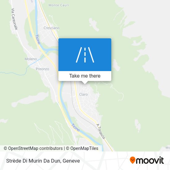 Strède Di Murín Da Dun map