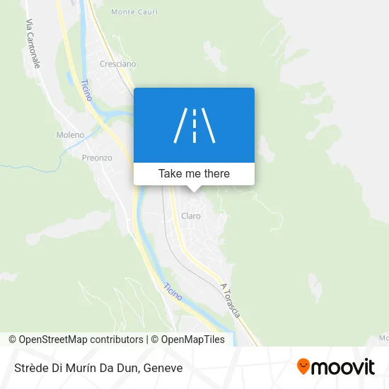 Strède Di Murín Da Dun map