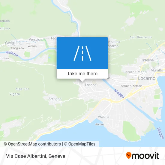 Via Case Albertini map