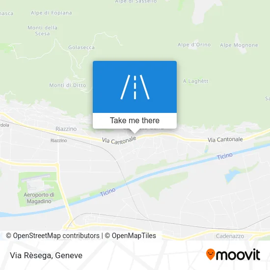Via Rèsega map