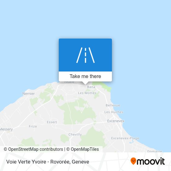 Voie Verte Yvoire - Rovorée map