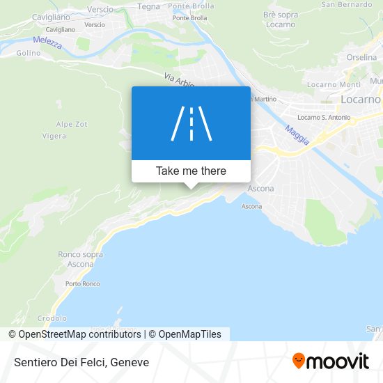 Sentiero Dei Felci map