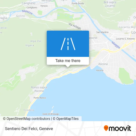 Sentiero Dei Felci map