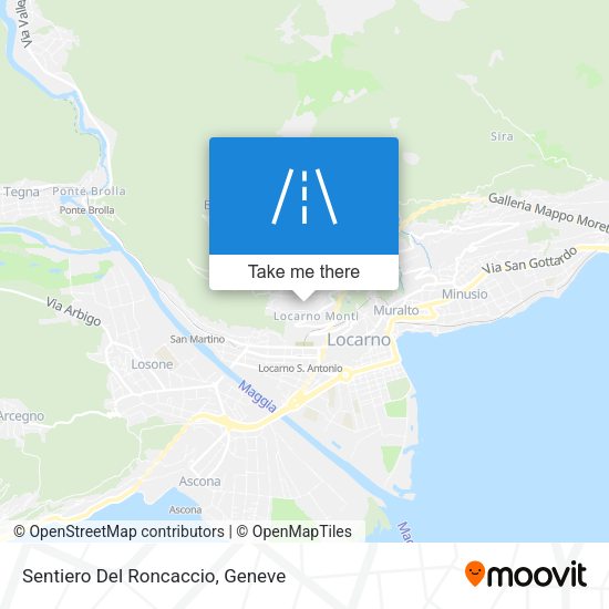 Sentiero Del Roncaccio map