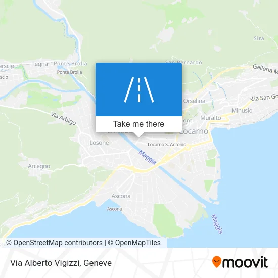 Via Alberto Vigizzi map