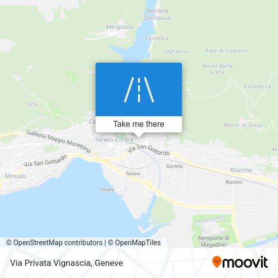 Via Privata Vignascia map