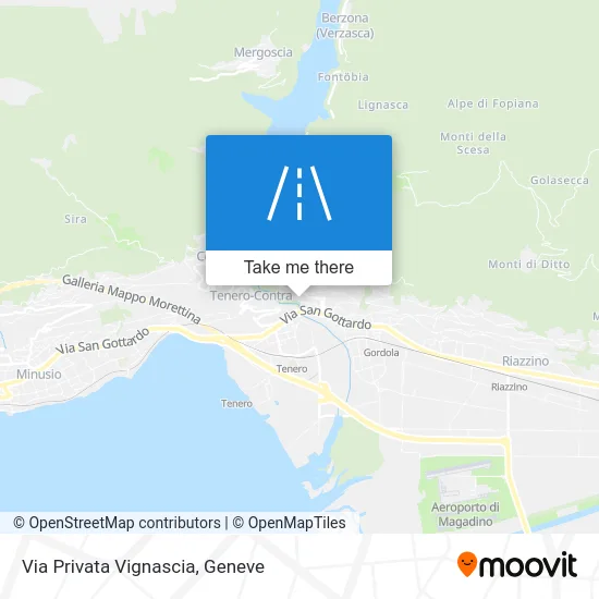 Via Privata Vignascia map