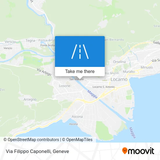 Via Filippo Caponelli map