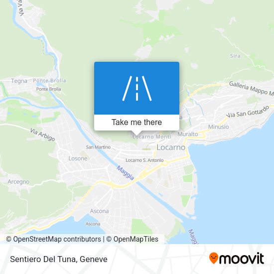 Sentiero Del Tuna map