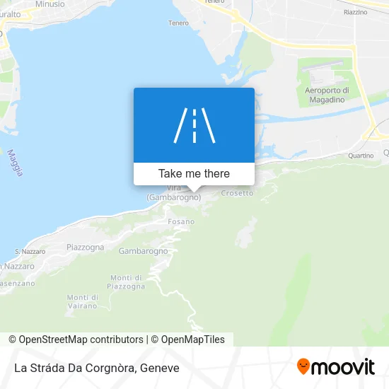 La Stráda Da Corgnòra map