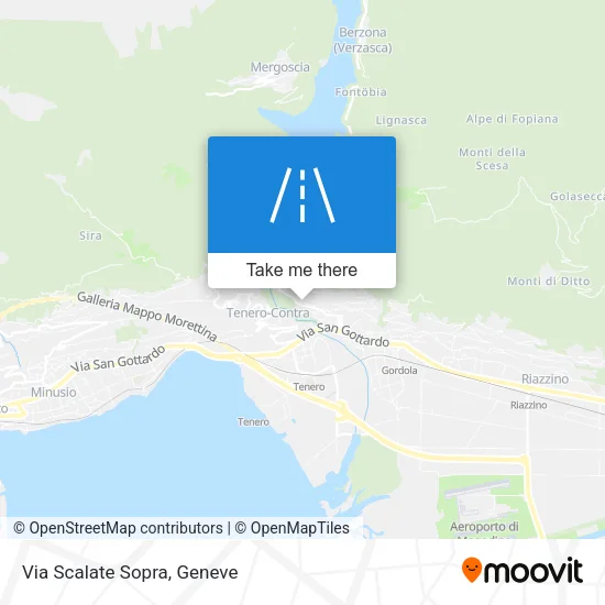Via Scalate Sopra map