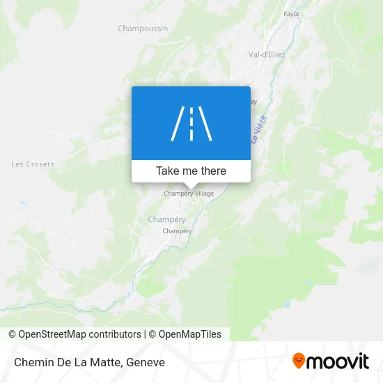 Chemin De La Matte map