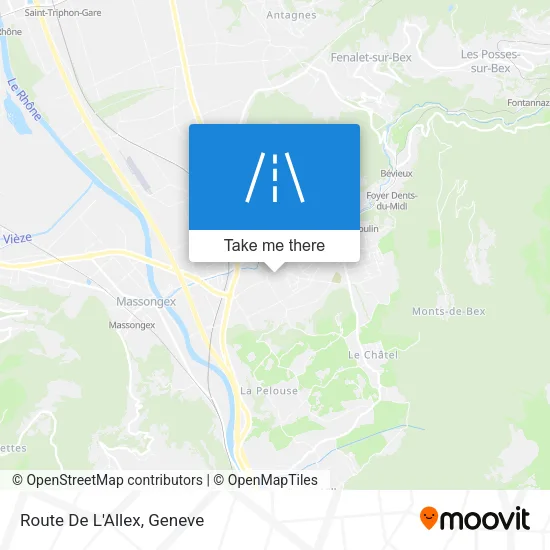 Route De L'Allex plan