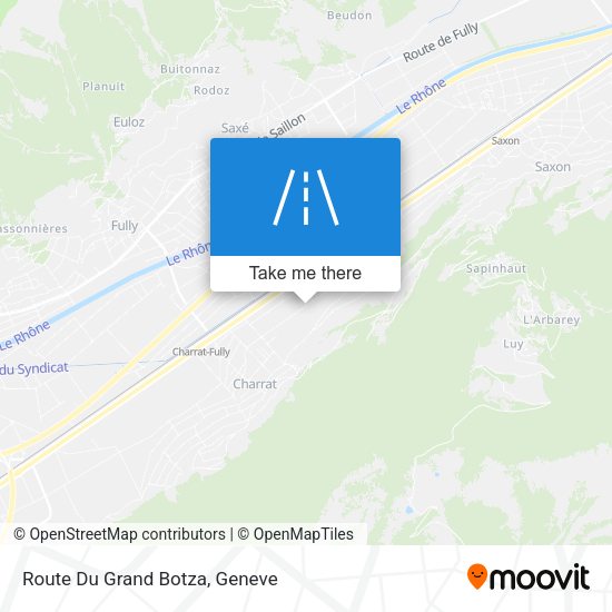 Route Du Grand Botza map