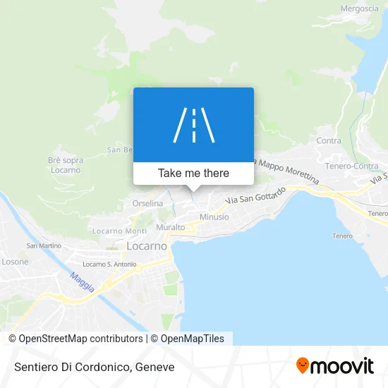 Sentiero Di Cordonico map
