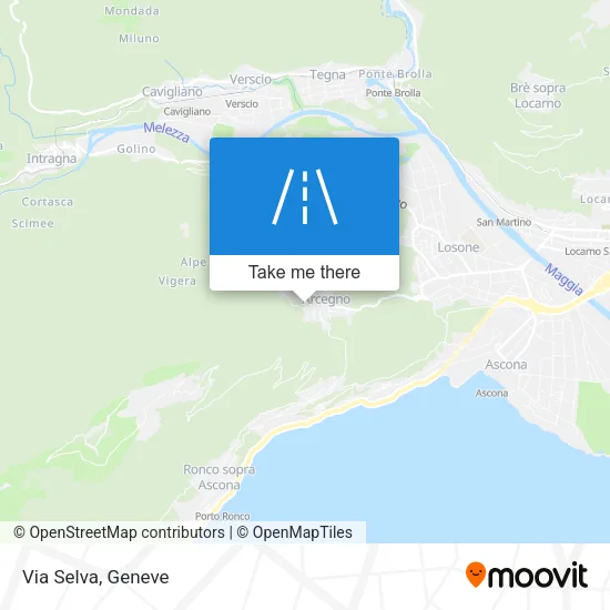 Via Selva map