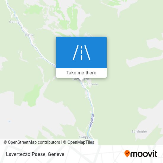 Lavertezzo Paese map
