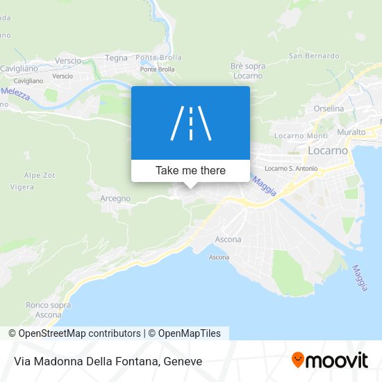 Via Madonna Della Fontana map