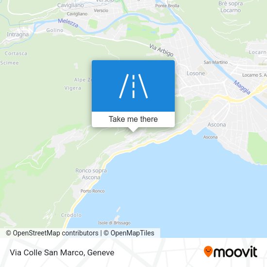 Via Colle San Marco map